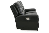 Warlin Black Power Reclining Sofa and Loveseat