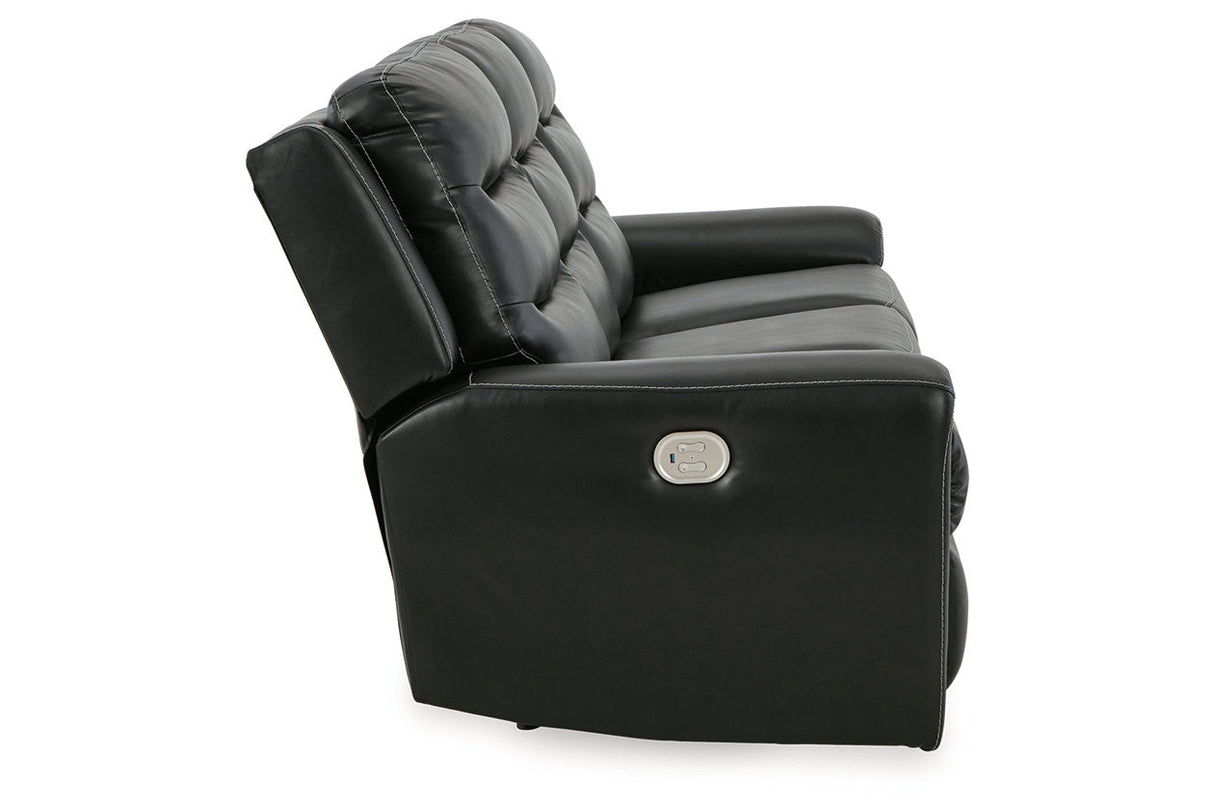 Warlin Black Power Reclining Sofa, Loveseat and Recliner