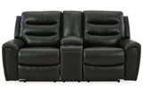 Warlin Black Power Reclining Sofa, Loveseat and Recliner