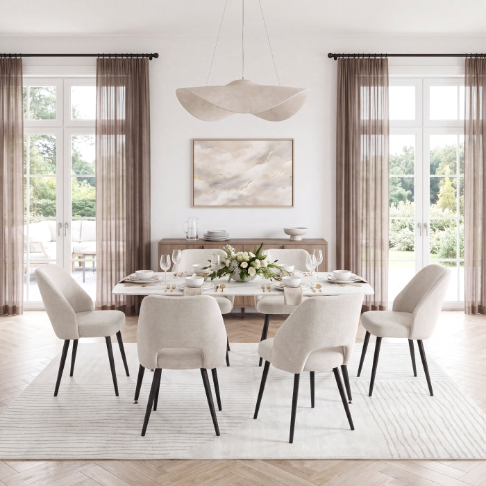 Mateo Beige Dining Table by Homelegance at Eve Furniture