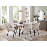 Mateo Beige Dining Table by Homelegance at Eve Furniture