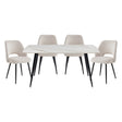 Mateo Beige 5pc Set (TB+4S) by Homelegance at Eve Furniture
