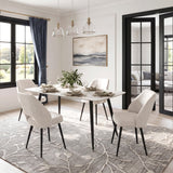 Mateo Beige Side Chair, Set of 2 by Homelegance at Eve Furniture