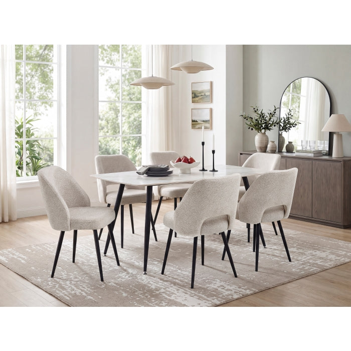 Mateo Beige Side Chair, Set of 2 by Homelegance at Eve Furniture