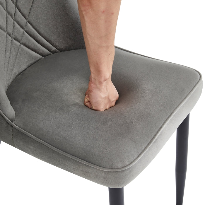 Kira Grey Side Chair, Set of 4 by Homelegance at Eve Furniture