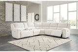 Keensburg Linen 3-Piece Power Reclining Sectional