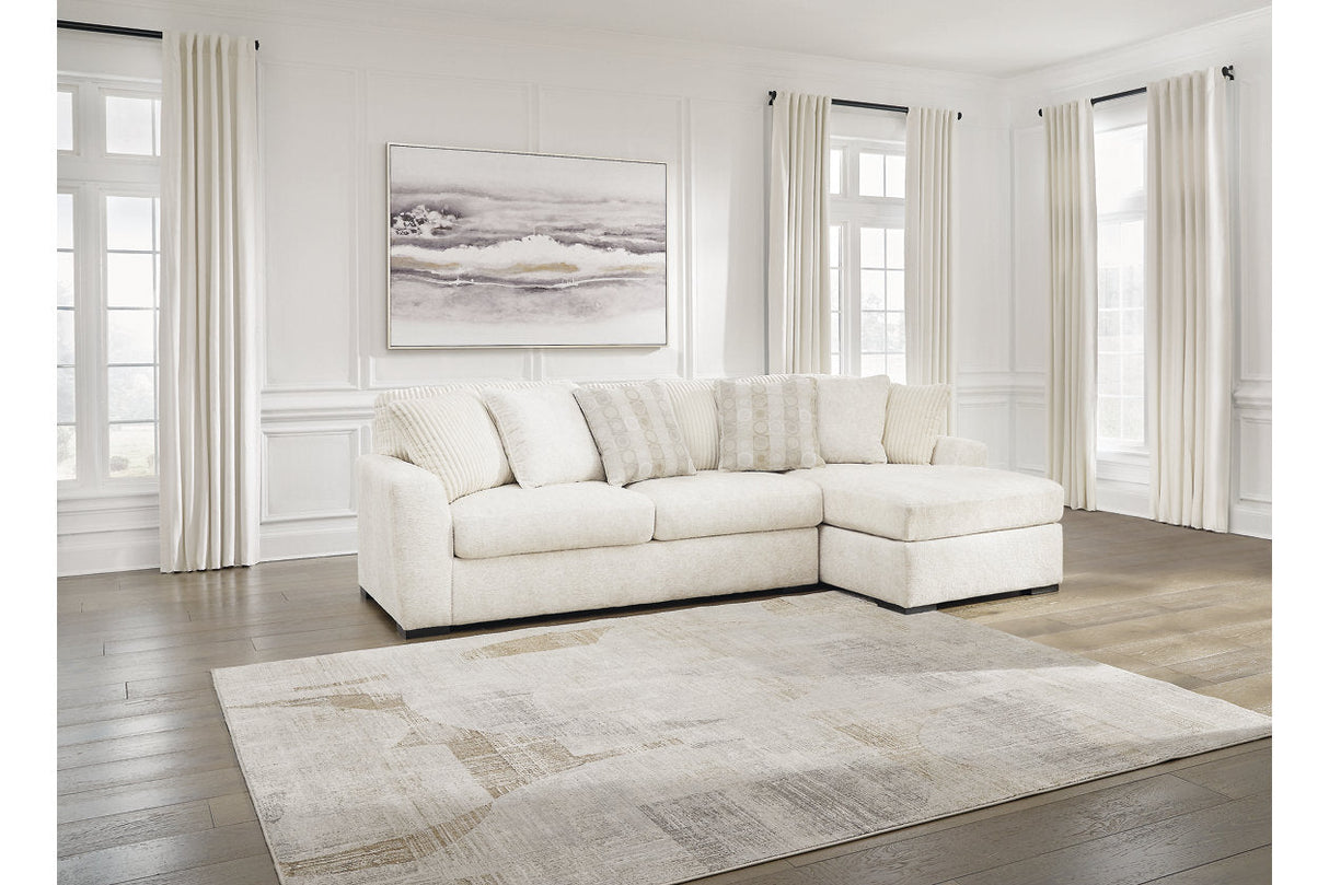 Chessington Ivory 2-Piece Sectional with Chaise