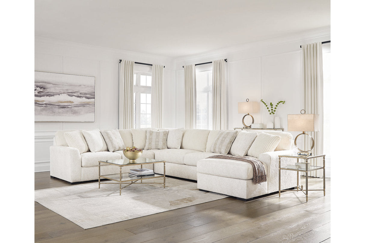 Chessington Ivory 4-Piece Sectional with Chaise