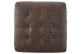 Maderla Walnut Oversized Accent Ottoman