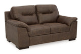 Maderla Walnut Sofa and Loveseat