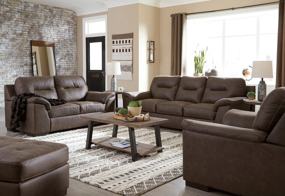 Maderla Walnut Living Room Set