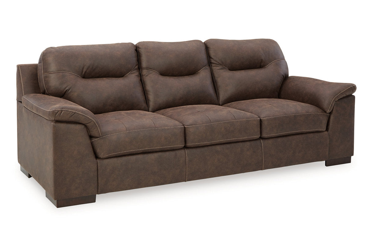 Maderla Walnut Sofa, Loveseat and Chair