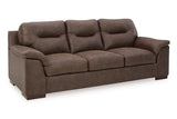 Maderla Walnut Sofa, Loveseat, Chair and Ottoman