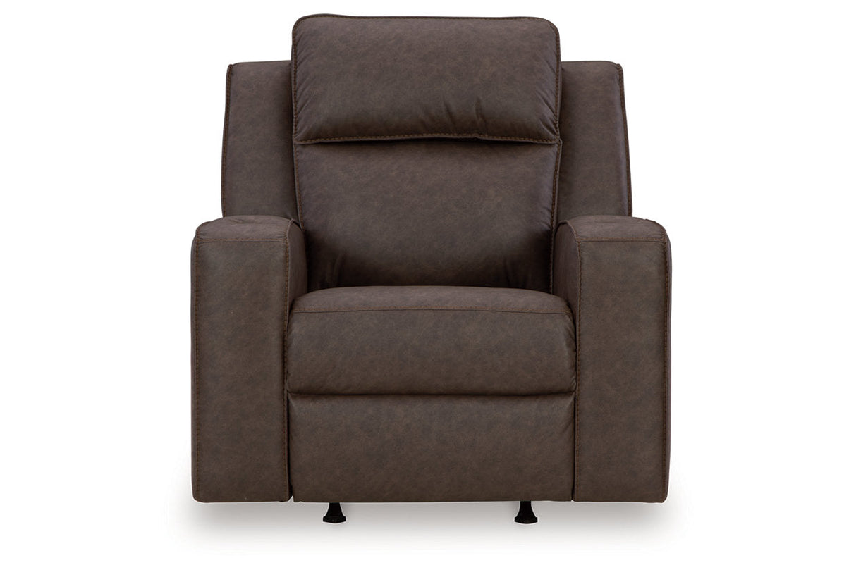 Lavenhorne Umber Reclining Sofa, Loveseat and Recliner