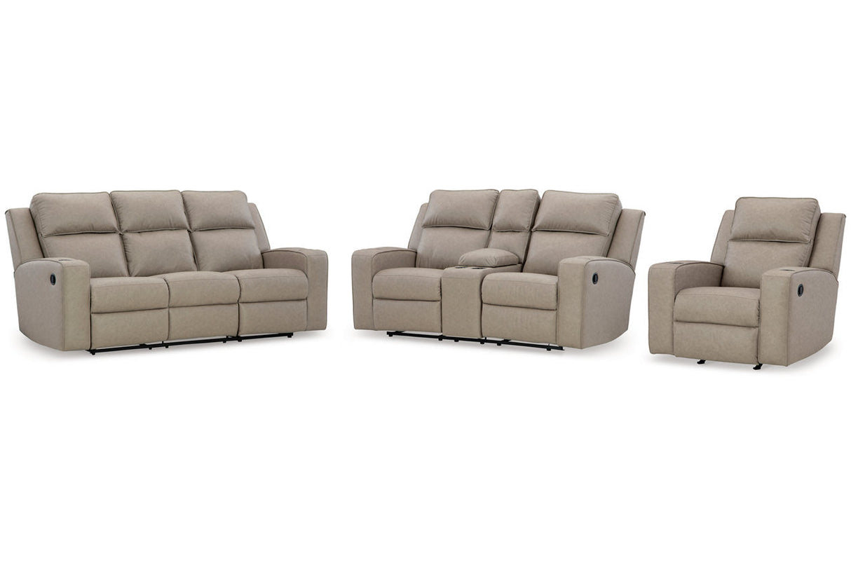 Lavenhorne Pebble Reclining Sofa, Loveseat and Recliner