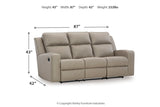 Lavenhorne Pebble Reclining Sofa, Loveseat and Recliner