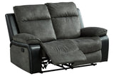 Woodsway Gray Reclining Loveseat