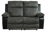 Woodsway Gray Reclining Loveseat