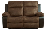 Woodsway Brown Reclining Loveseat