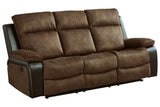 Woodsway Brown Reclining Sofa