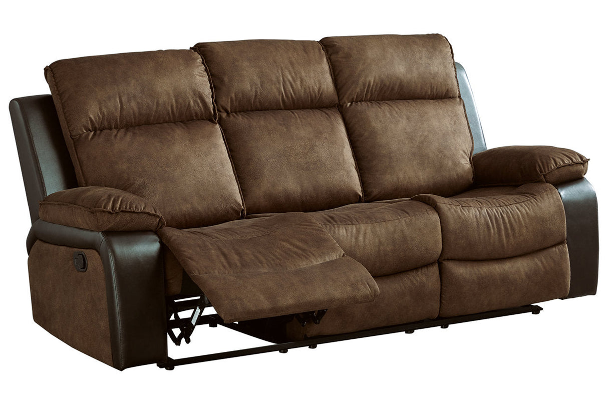 Woodsway Brown Reclining Sofa