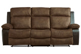 Woodsway Brown Reclining Sofa