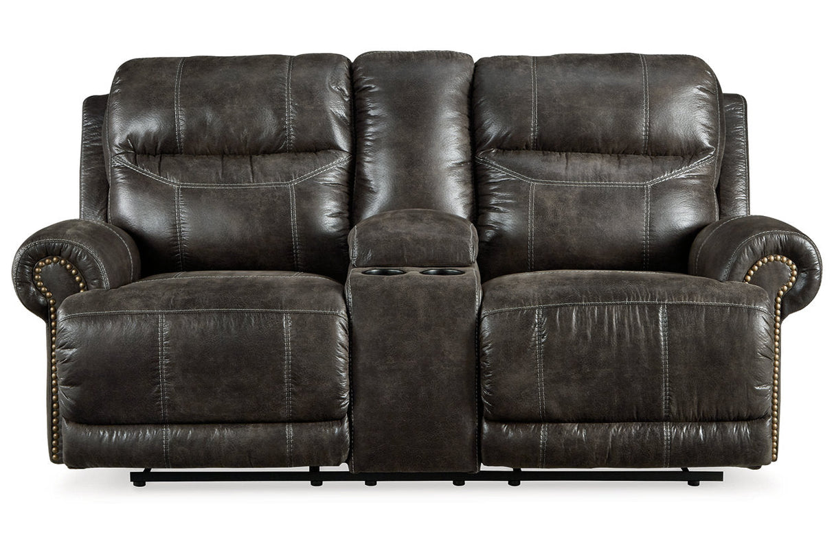 Grearview Charcoal Power Reclining Sofa and Loveseat