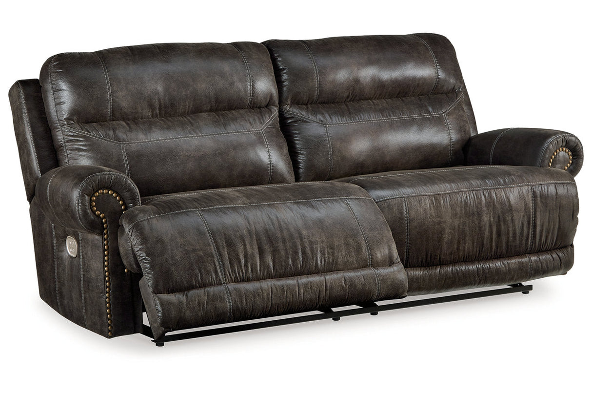 Grearview Charcoal Power Reclining Sofa and Loveseat