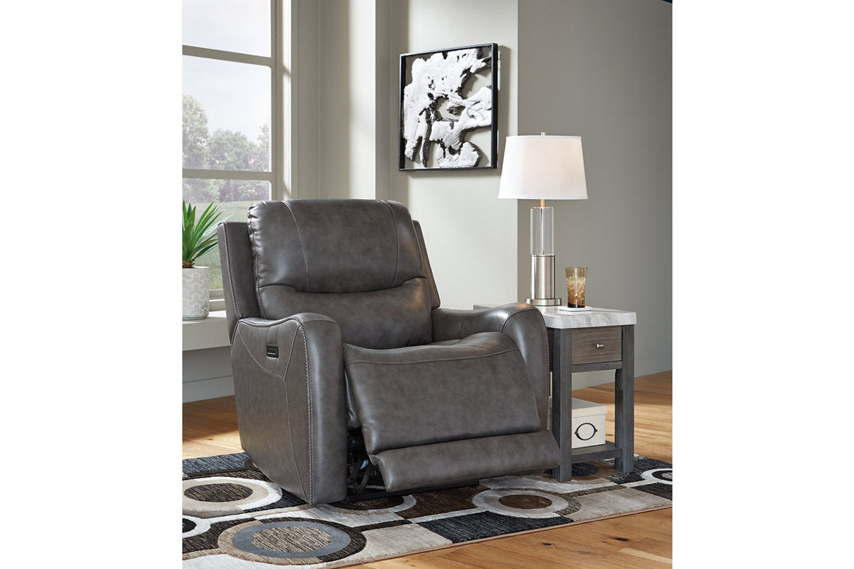 Galahad Smoke Power Recliner