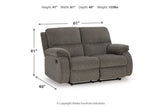 Scranto Brindle Reclining Loveseat and Recliner