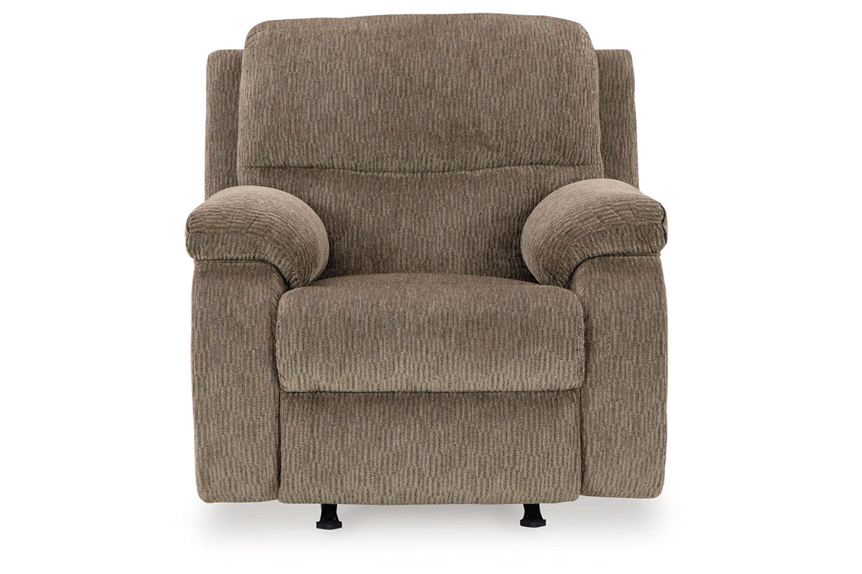 Scranto Oak Reclining Sofa, Loveseat and Recliner