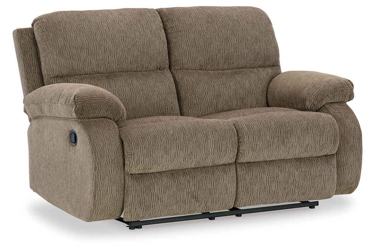 Scranto Oak Reclining Sofa, Loveseat and Recliner