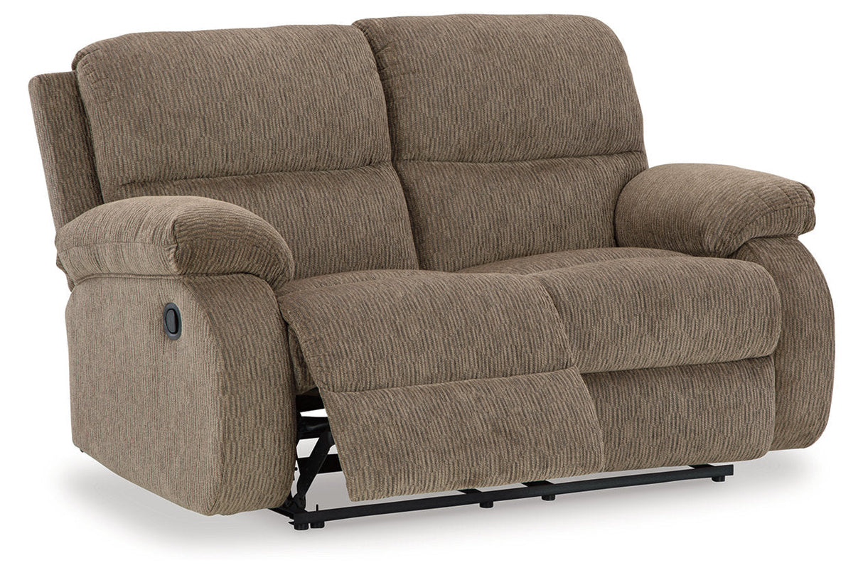 Scranto Oak Reclining Sofa, Loveseat and Recliner