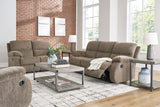 Scranto Oak Reclining Sofa, Loveseat and Recliner