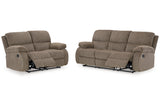 Scranto Oak Reclining Living Room Set