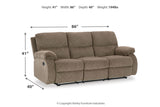 Scranto Oak Reclining Sofa, Loveseat and Recliner