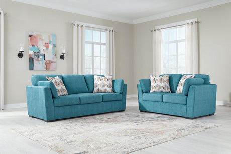 Keerwick Teal Living Room Set