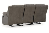 First Base Gunmetal Reclining Sofa, Loveseat and Recliner