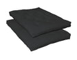 7" Deluxe Futon Pad Black by Coaster at Eve Furniture