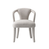 7-Piece Hathaway 59.05 Round Dining Set in Black with 6 Flor Dining Chairs in Silver Lining by Manhattan Comfort at Eve Furniture