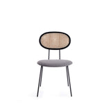 7-Piece Hathaway 59.05 Round Dining Set in Black with 6 Jardin Dining Chairs by Manhattan Comfort at Eve Furniture