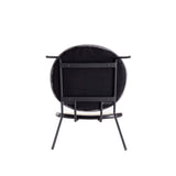 7-Piece Hathaway 59.05 Round Dining Set in Black with 6 Jardin Dining Chairs by Manhattan Comfort at Eve Furniture
