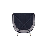 7-Piece Rockaway 70.86 Dining Set in Black with 6 Flor Dining Chairs in Grey by Manhattan Comfort at Eve Furniture