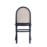 7-Piece Rockaway 70.86 Dining Set in Black with 6 Paragon 1.0 Dining Chairs by Manhattan Comfort at Eve Furniture