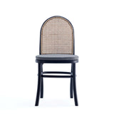 7-Piece Rockaway 70.86 Dining Set in Black with 6 Paragon 1.0 Dining Chairs by Manhattan Comfort at Eve Furniture