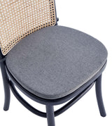7-Piece Rockaway 70.86 Dining Set in Black with 6 Paragon 1.0 Dining Chairs by Manhattan Comfort at Eve Furniture