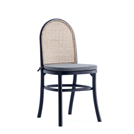 7-Piece Rockaway 70.86 Dining Set in Black with 6 Paragon 1.0 Dining Chairs by Manhattan Comfort at Eve Furniture