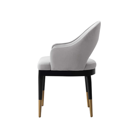 7-PieceRockaway 70.86 Dining Set with 6 Carrington Chairs in Black and Light Grey by Manhattan Comfort at Eve Furniture