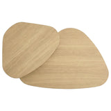 Arjona Honey Oak 2-Piece Triangular Nesting Coffee Table Set by Coaster at Eve Furniture