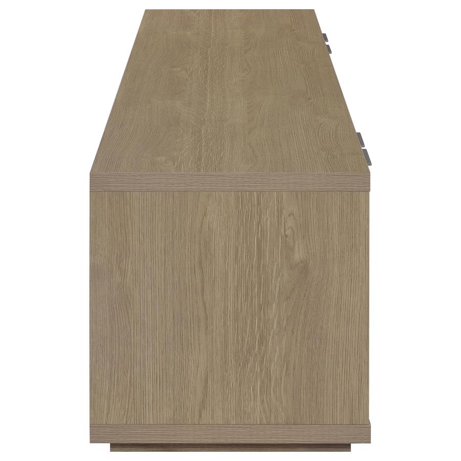 Ingram Latte 4-Door TV Stand for TVs up to 85 Inches by Coaster at Eve Furniture